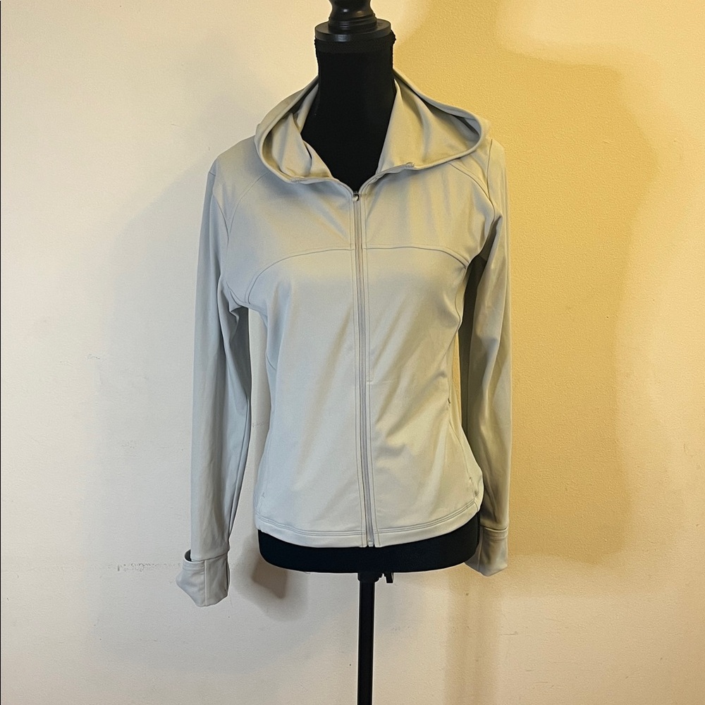 Bo+Tee Women's Elegant Gray Zip-Up Jacket